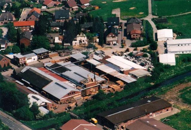 Luftbild des Betriebsgeländes von Holz-Pieper in Ringenberg